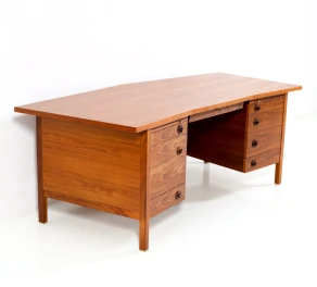 Mid-Century Modern Walnut Executive Desk by Edward Wormley for Dunbar, 1950s